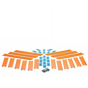 Mattel Hot Wheels Track Builder Straight Track with Car - Multi-Coloured by Hot Wheels