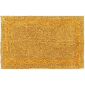 Luxury Reversible Extra Large Bath Mat - Mustard Yellow by Homescapes