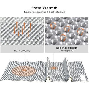 Foldable EVA Foam Camping Sleeping Mat - Silver