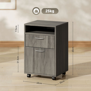 HOMCOM Filing Cabinet With Drawer by HOMCOM