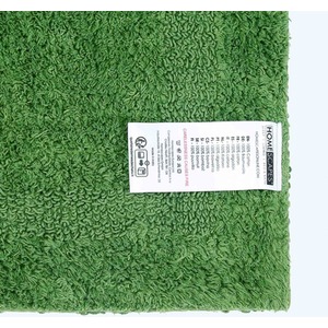 Luxury Reversible Cotton Pedestal Mat - Bottle Green by Homescapes