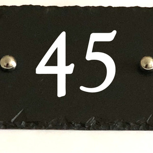 Rustic Slate Number 45 by The house nameplate company