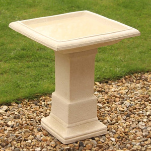 Hatfield Cast Stone Garden Bird Bath - Yellow by Primrose