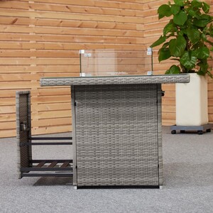 New Hampshire Conversation Firepit Set - Grey by Malay