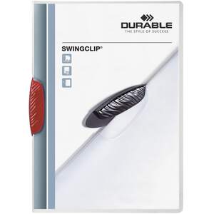 SWINGCLIP A4 Clip Folder - Red by Durable