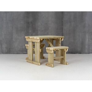 Wooden Picnic Table and Bench Set by Arbor Garden Solutions