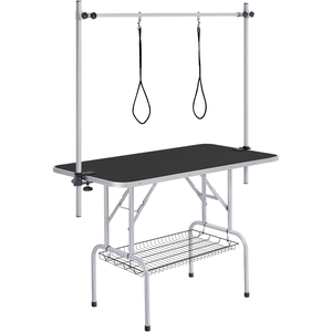 Yaheetech Dog Grooming Table with Adjustable Arm - Black by Yaheetech