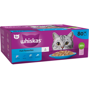 Whiskas Fish Favourites in Jelly Cat Food 85g by Whiskas