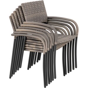 Matara 6 Seater Dining Set - Grey