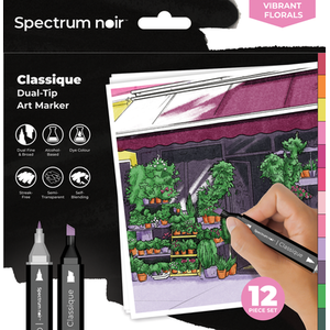 Spectrum Noir Classique 12 Pack - Vibrant Florals by Spectrum Noir