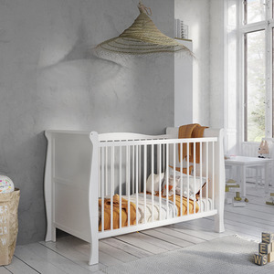 Leo Cot Bed With Mattress - White by Love For Sleep