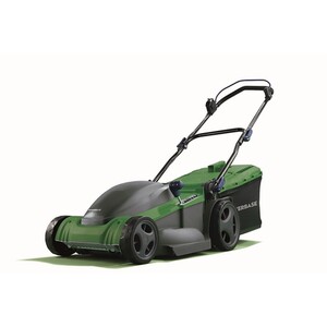Powerbase Electric Mower with Rear Roller - Green / 41cm Cutting Width by Powerbase