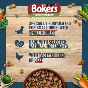 Bakers Dry Food for Small Dogs - 2.85kg by Bakers