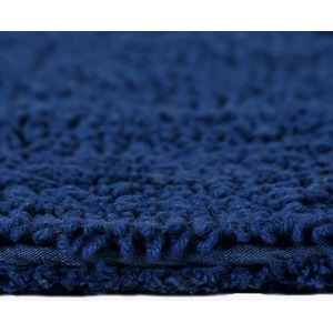 Luxury Reversible Extra Large Bath Mat - Navy Blue by Homescapes