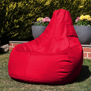 Gaming Adult Bean Bag Chair - Indoor and Outdoor Beanbag - Red by icon