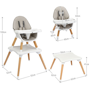 Baby Highchair Infant Feeding Seat - Grey by Costway