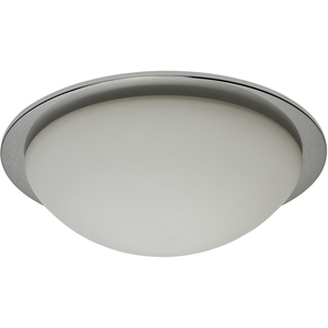 Arwel LED Bathroom Glass Dome Flush Ceiling Light by Litecraft