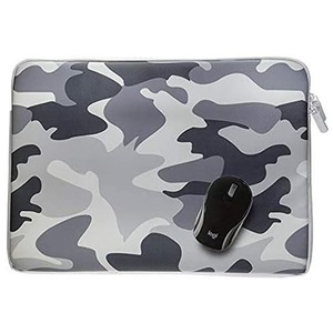 Logitech Wireless Mini Mouse Sleeve Bundle - Black/Gray Camo by Logitech