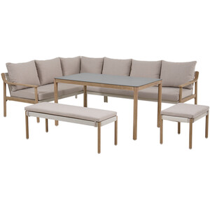 Newmarket Corner Sofa Set - Cream by Malay