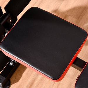 HOMCOM Adjustable Weight Bench with Leg Developer Barbell Rack - Black by HOMCOM