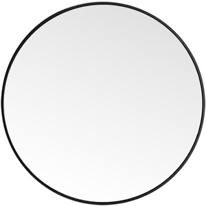 Round Bathroom Wall Mirror - Black / 40cm / 1.6kg by lifeideas