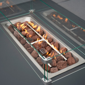 Modular Garden Furniture Set with Fire Pit - Grey by Jardi