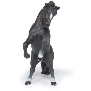 PAPO Horse and Ponies Black Reared Up Horse Toy Figure - Black by PAPO