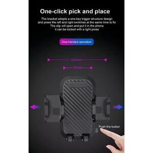 Universal 360 Dash or Windscreen Car Phone Holder - Black