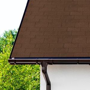 Premium Bitumen Roof Shingles for Sheds, Gazebos, and Outdoor Buildings 20 Pcs - Brown by NOVECRAFTO