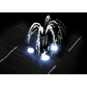 Butterfly Brook Solar Bird Bath with Lights - Yellow by Primrose