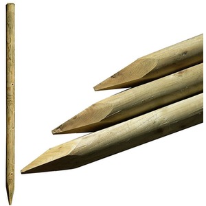 50mm Round Wooden Posts Treated by True Products
