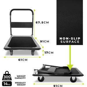 Platform Trolley - Grey / 300kg by WMR