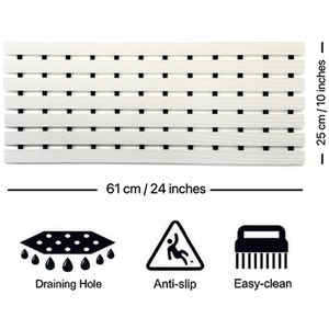 PVC Duckboard Shower Mat Narrow by Nicoman