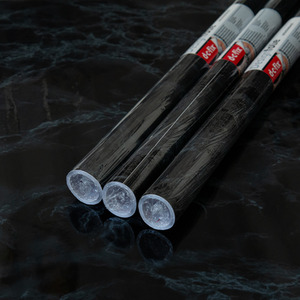 dc fix Marble Black Self Adhesive Vinyl Wrap for Worktops and Furniture - Black / 67.5cm x 2m (pack of 3) by d-c-fix
