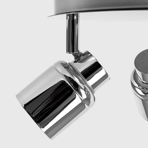 Modern Polished Chrome IP44 Rated 3 Way Round Plate Bathroom Ceiling Spotlight - Silver by ValueLights