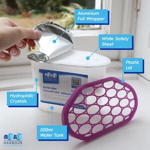 Harbour Housewares Interior Dehumidifiers - 500ml - Ocean - Pack of 20 - Ocean by Harbour Housewares