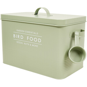 Bird Food Storage Tin - Sage
