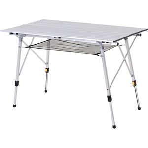 Outsunny Portable Rollup Aluminium Picnic Table - Silver by Outsunny