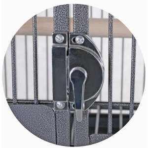 Elegance Double Metal Large Flight Cage - Black by Little Friends