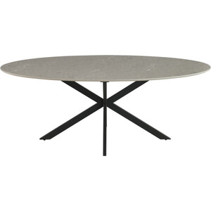 Blaine Dining Table - Stone and Black