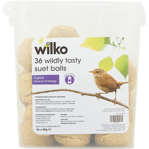 Pack of 36 Wildy Tasty Suet Balls - Brown