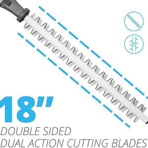 swift 40V Cordless Long Reach Pole Hedge Trimmer - Blue by swift