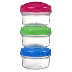 Pack of 3 Sistema Mini Bites Food Containers by Sistema