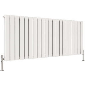 Flat Panel Horizontal Designer Radiators - White / 2073.8W / 1428mm / 58mm