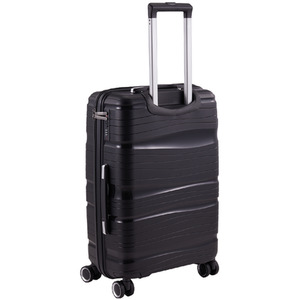 4PCS Lockable Travel Suitcase Set - Black by Livingandhome