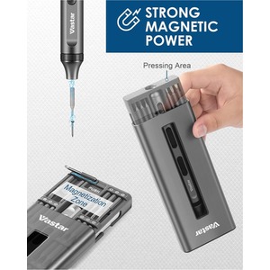 52 in 1 Cordless Mini Electric Screwdriver Set - Silver