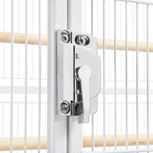 Large Rolling Metal Pet Cage with Detachable Stand - White by Yaheetech