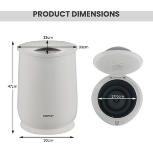 Portable Spa Hot Towel Heater - Grey by Costway