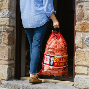 Netted Natural Kindling Wood Sticks - Natural / 1 by Warma