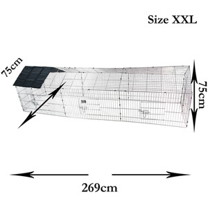 Metal Pet Run with Roof - Silver by Actiaspet